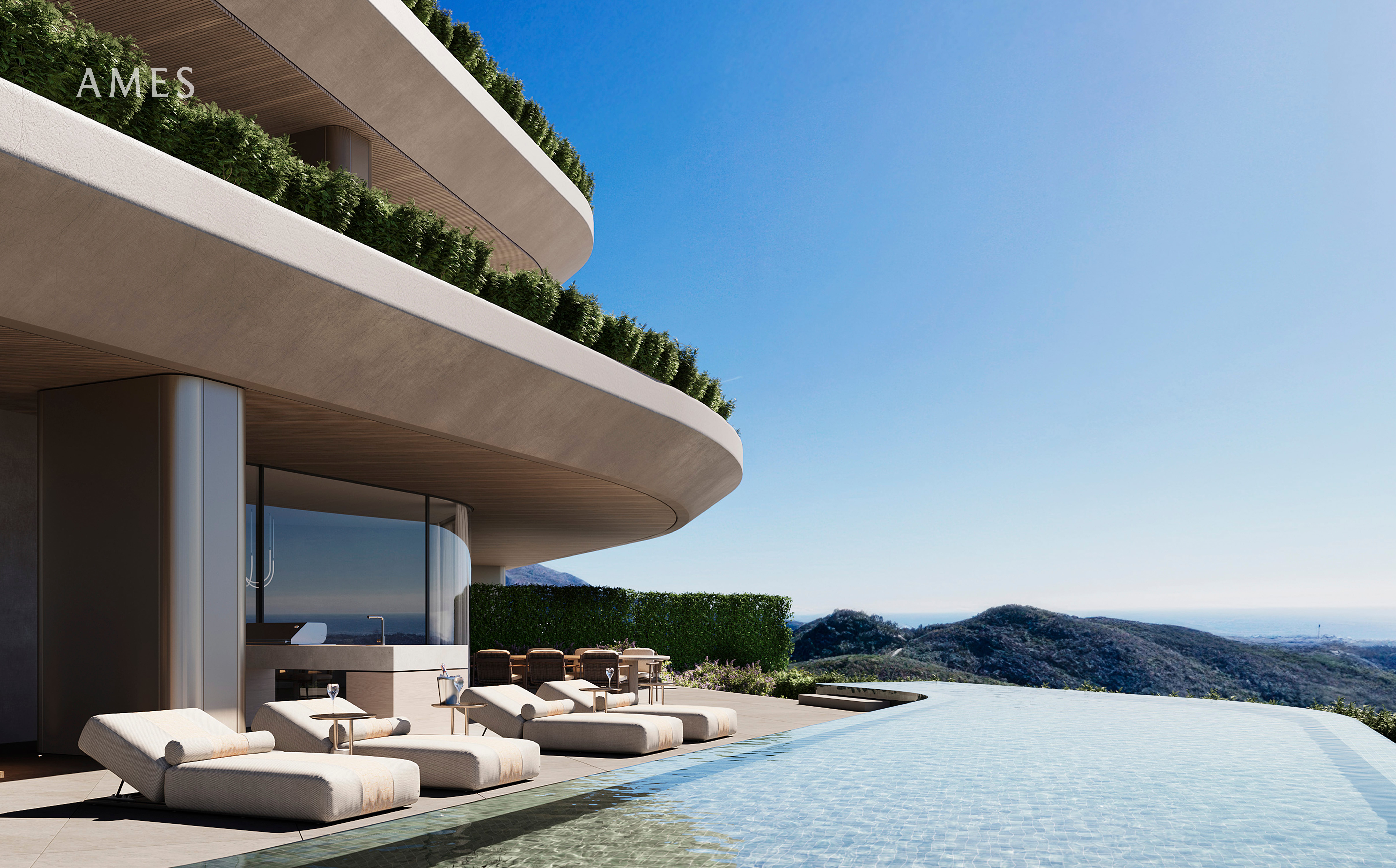ARX Residences terrace and private pool – luxury property near Marbella